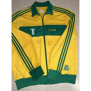 Adidas Brazil Rio De Janeiro Soccer Tracktop Jacket Sz XL MFG 2006